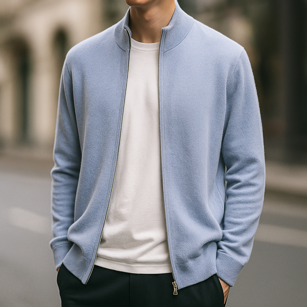 Pauletto Cashmere Zip Cardigan