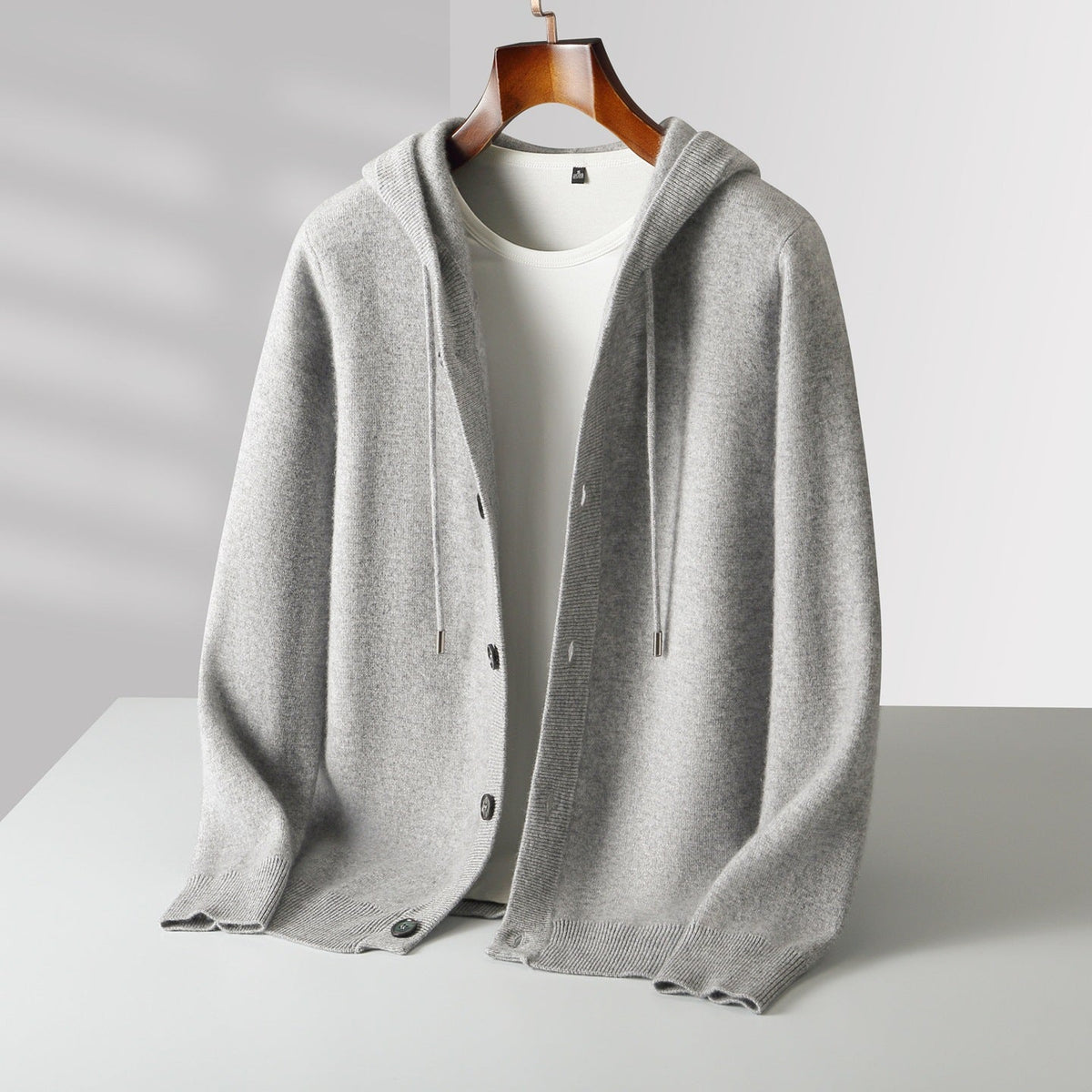 Vercelli Cashmere Hooded Cardigan