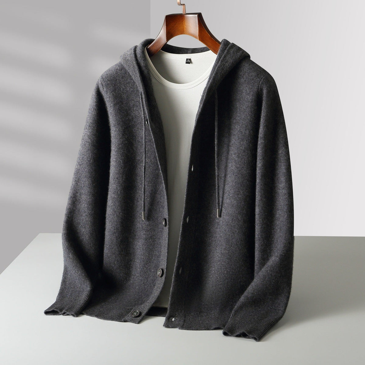 Vercelli Cashmere Hooded Cardigan