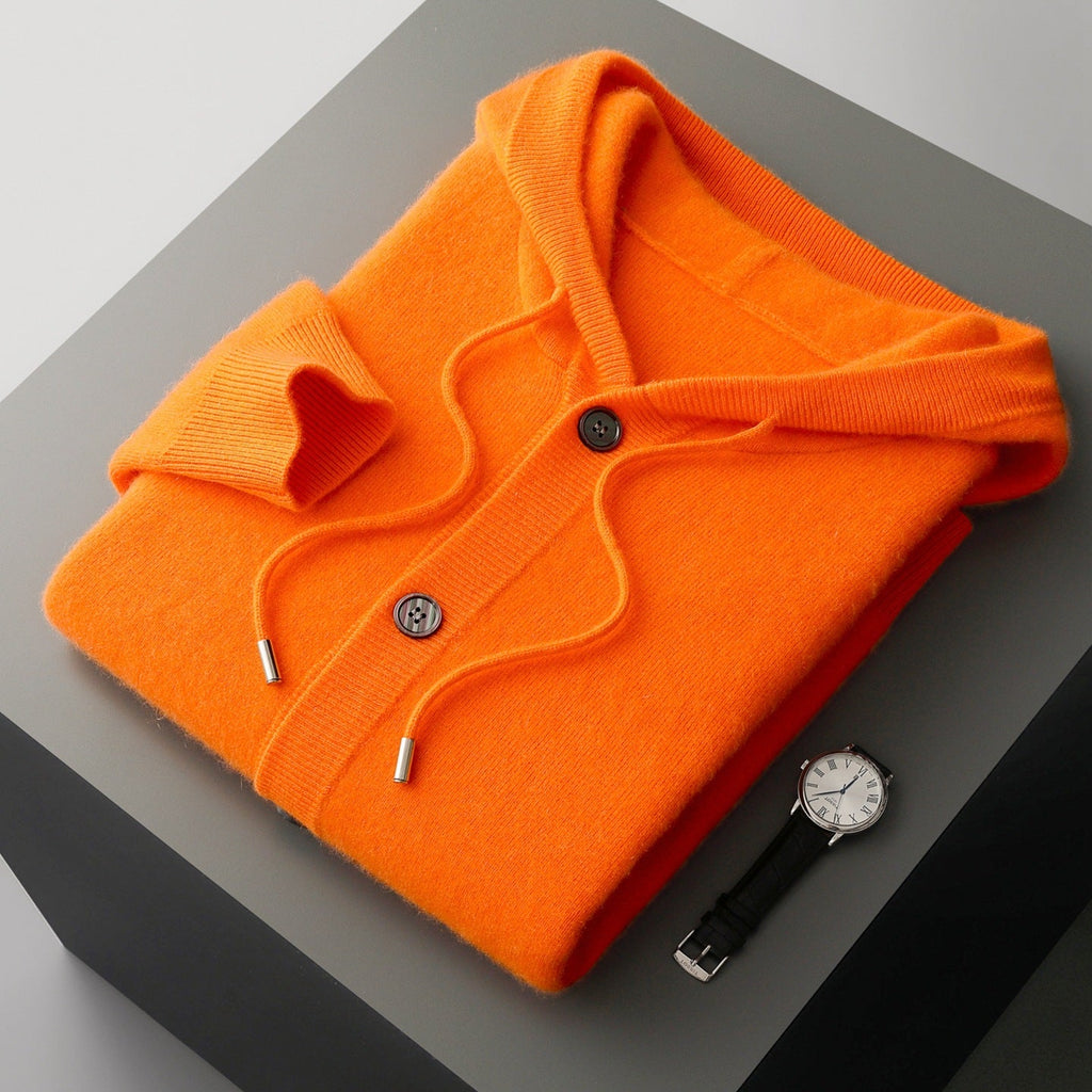 Vercelli Cashmere Hooded Cardigan