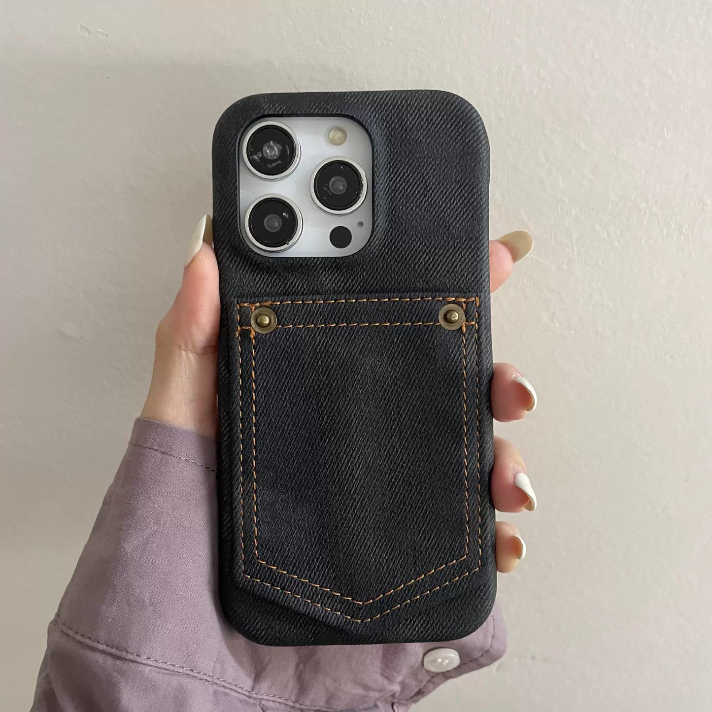 Denim Pocket iPhone Case