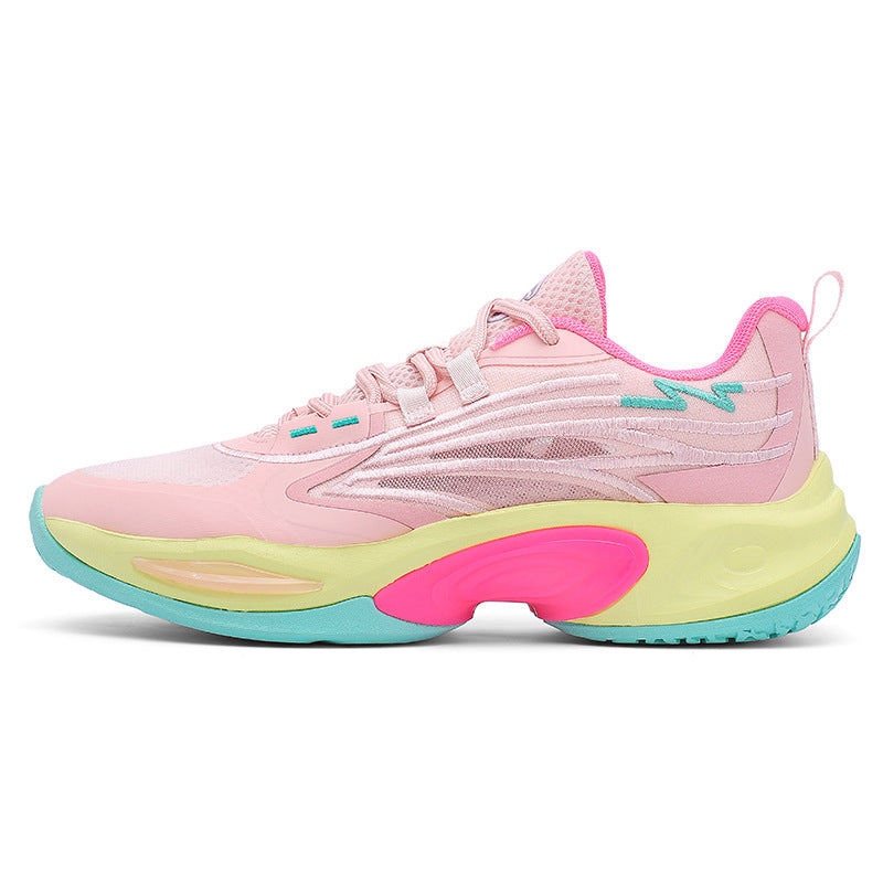 Men's Colorblock Low-Top Basketball Shoes