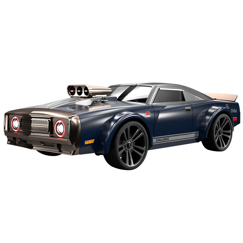 1:16 RC Car 4WD High-Speed Remote Control Retro Muscle Car w/ LED Lights