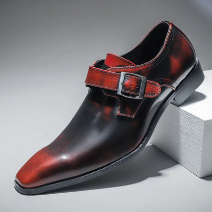 Lusso Bruciato Monk Dress Shoes