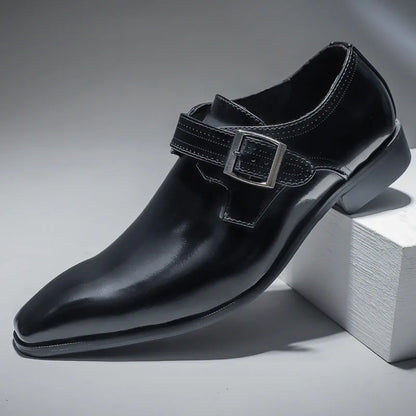 Lusso Bruciato Monk Dress Shoes
