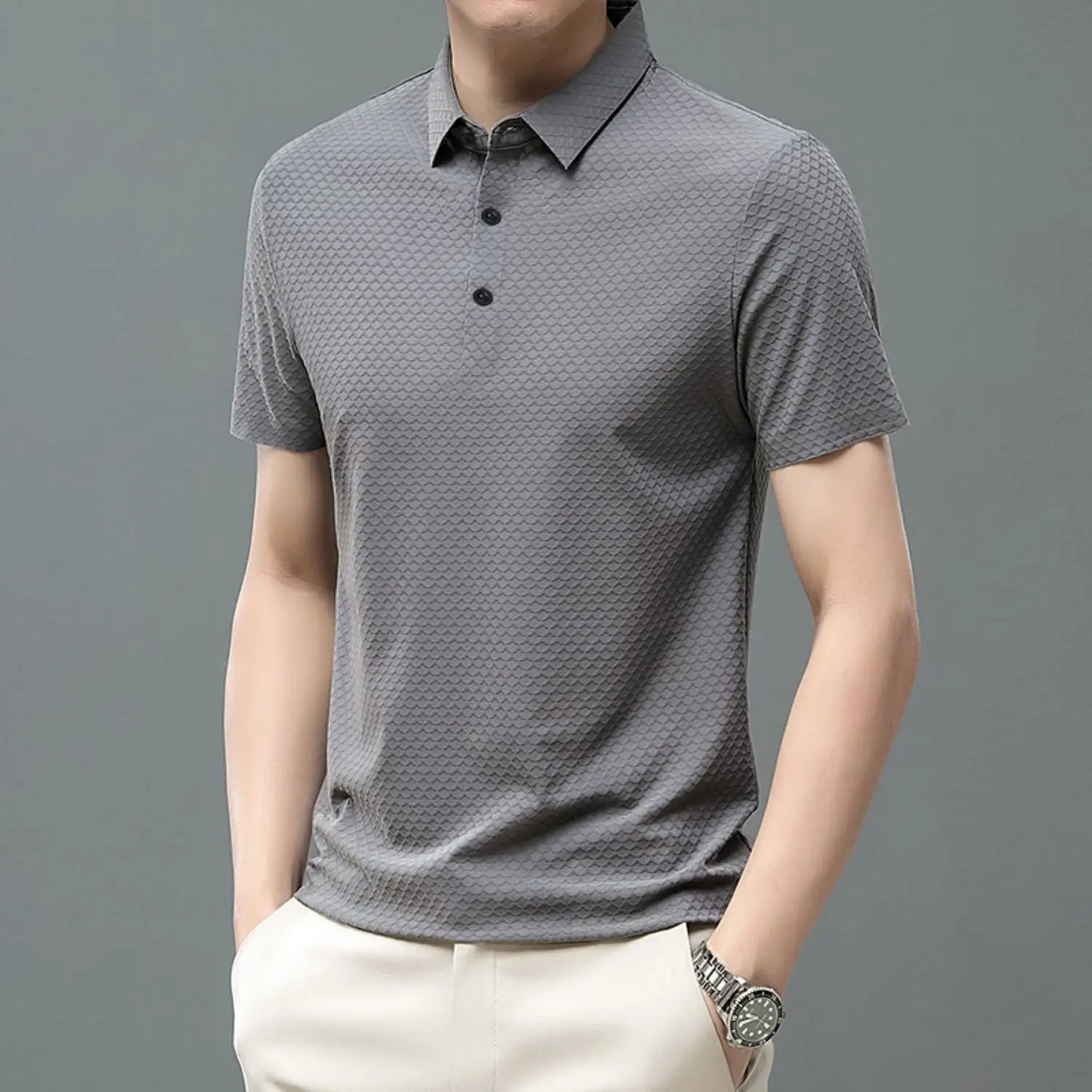 Classic Textured Polo Tshirt