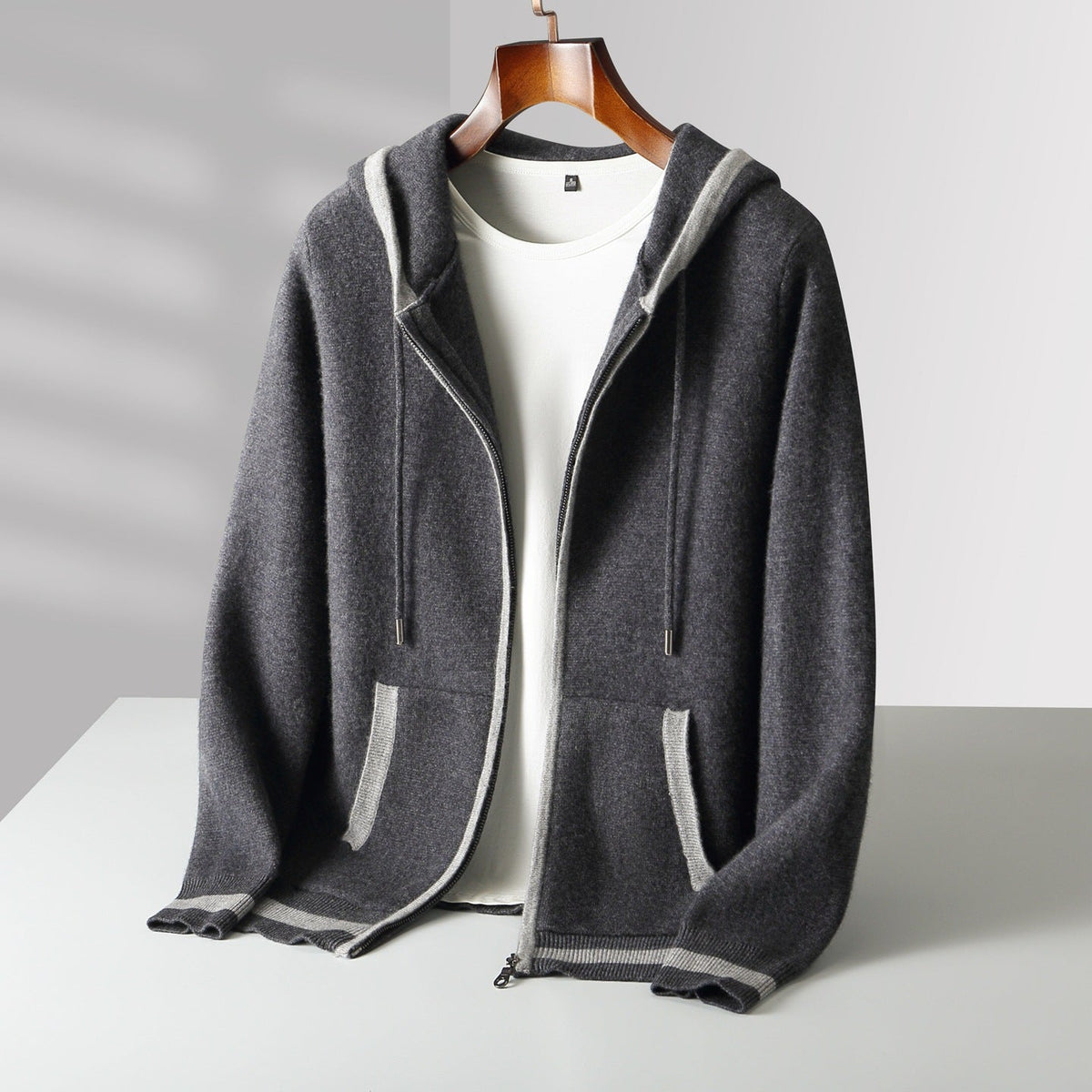 Varese Cashmere Zip Hoodie