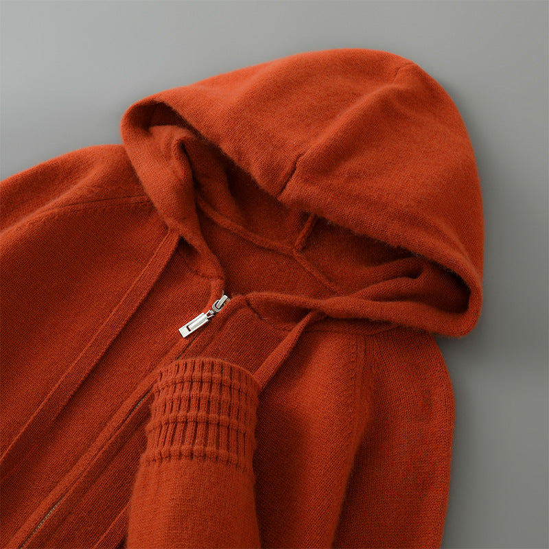 Valerio Cashmere Zip Hoodie
