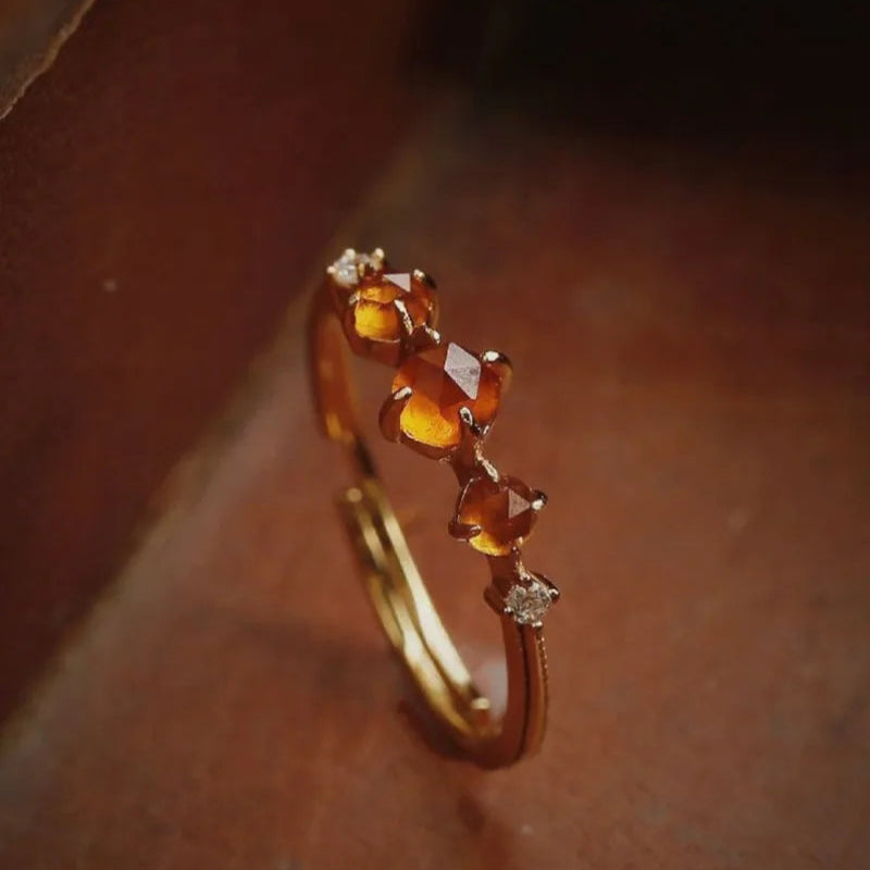 Aurora Amber Ring