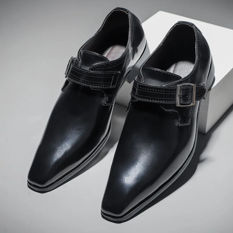 Lusso Bruciato Monk Dress Shoes