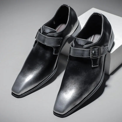 Lusso Bruciato Monk Dress Shoes