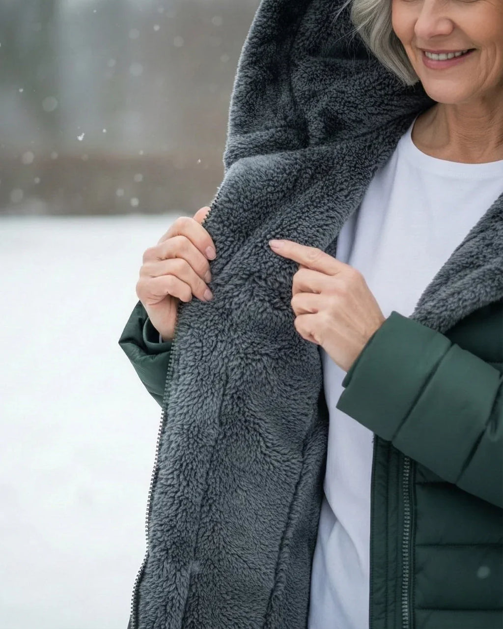 Women's Puffer Jacket | Hooded Fleece Lined Long Sleeve